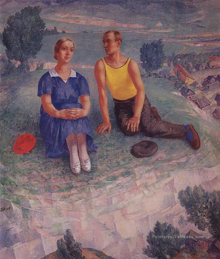 printemps 1935 Kuzma Petrov Vodkin Peintures à l'huile
